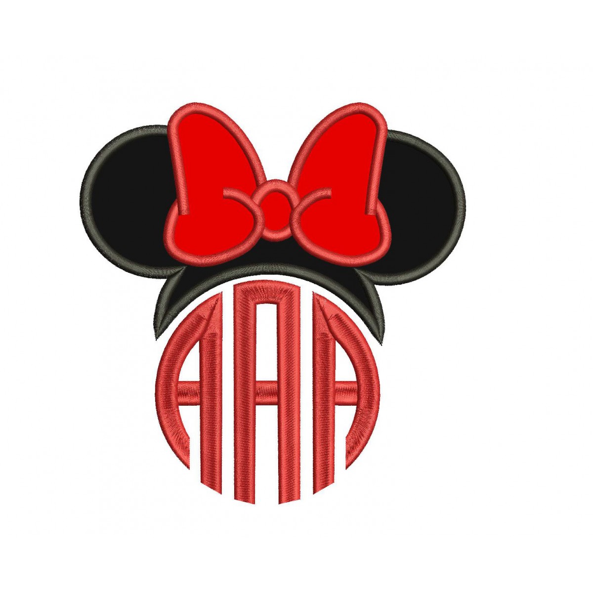 Download Minnie Mouse Monogram Applique Design