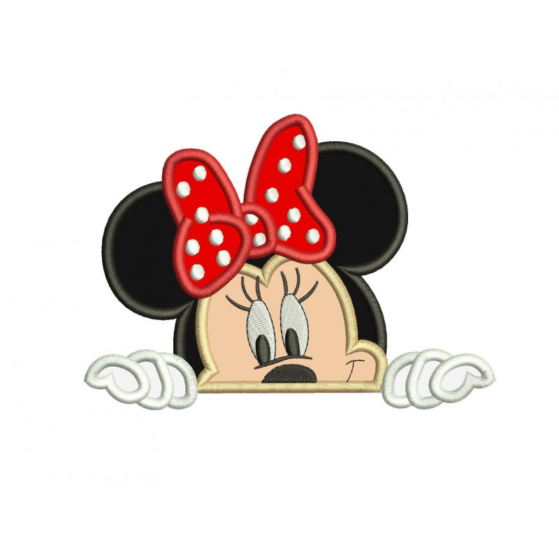 Minnie Peeker Applique Design