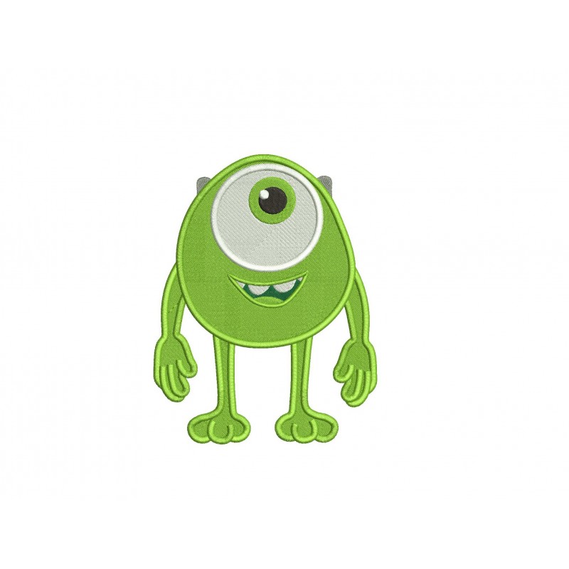 Monsters University Little Mike Embroidery Design