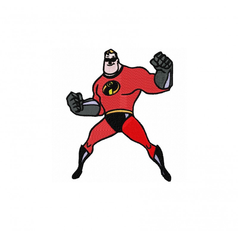 Mr The Incredibles Embroidery Design