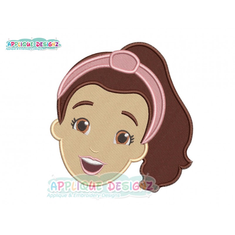 Ms. Rachel Head Filling Stitch Embroidery Design