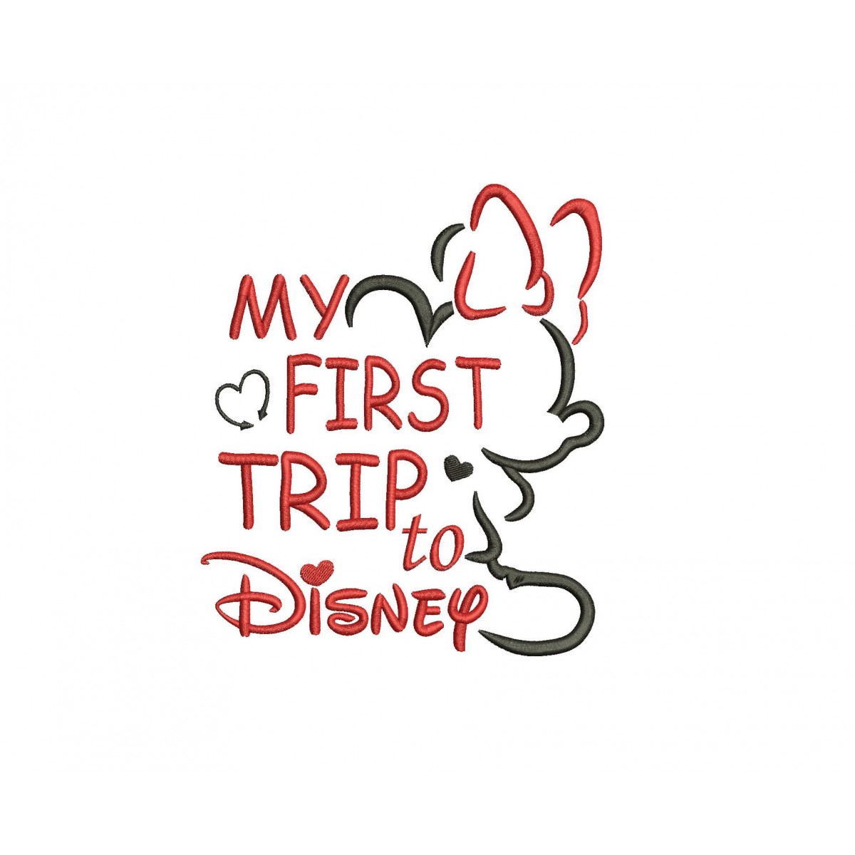 Download My First Trip To Disney Embroidery Design