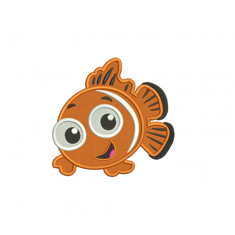 Nemo Finding Nemo Filled Embroidery Design
