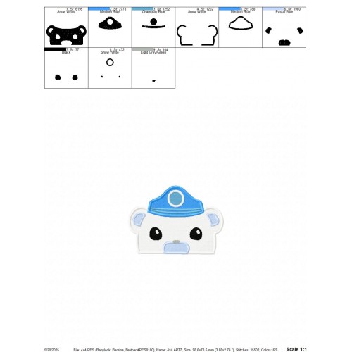 Octonauts Peeker Embroidery Design Embr