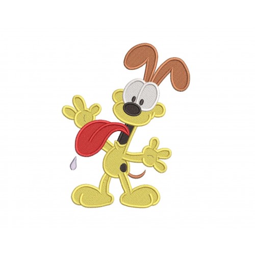 Odie Garfield Dog Embroidery Design Filling