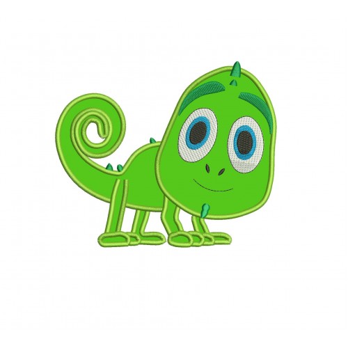 Orby Puppy Dog Pals Applique Design Chameleon Lizard Applique