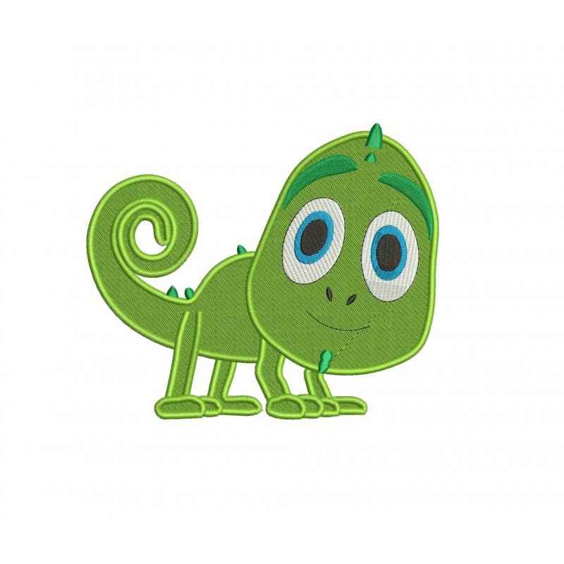 Orby Puppy Dog Pals Embroidery Design Chameleon Lizard Embroidery