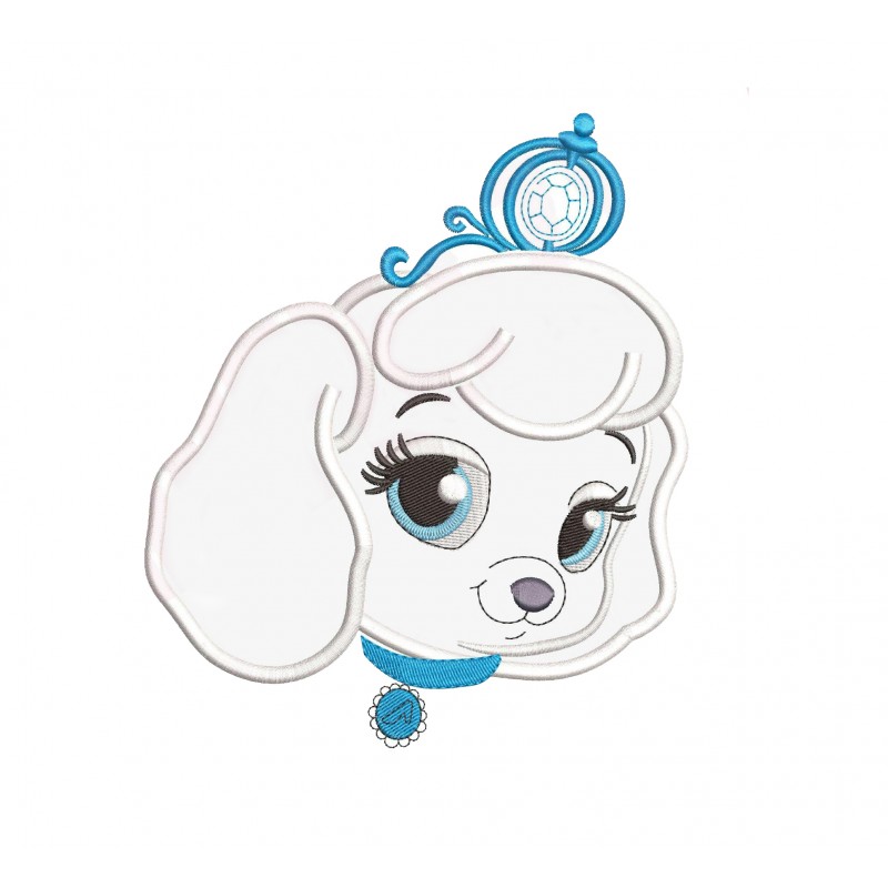 Palace Pets Pumpkin Puppy Head Applique Design