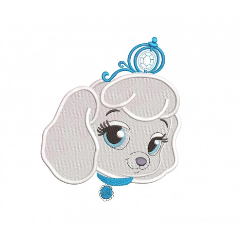 Palace Pets Pumpkin Puppy Head Embroidery Design