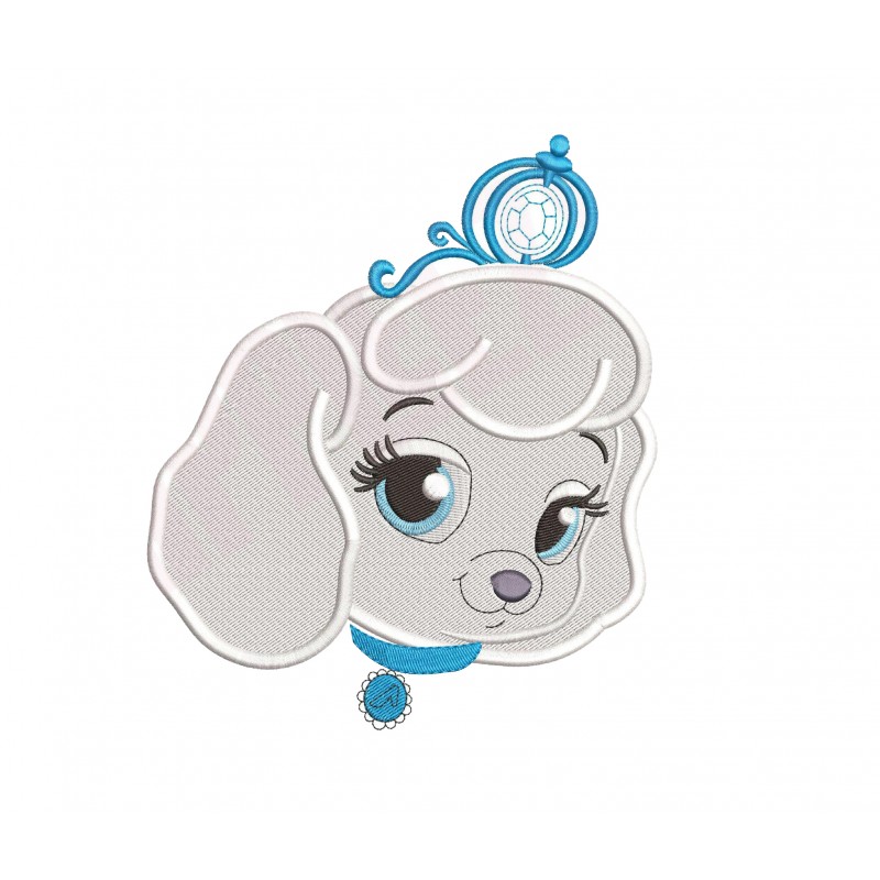 Palace Pets Pumpkin Puppy Head Embroidery Design