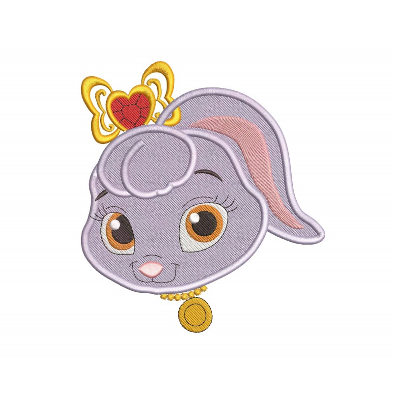 Palace Pets Rabbit Berry Head Embroidery Design