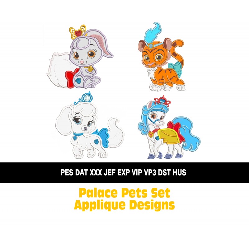 Palace Pets Set Applique Designs