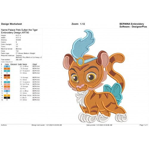 Palace Pets Set Filled Embroidery Designs