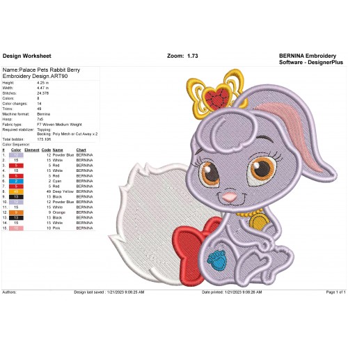 Palace Pets Set Filled Embroidery Designs