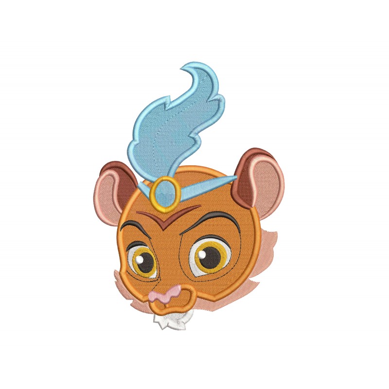 Palace Pets Sultan Head Embroidery Design