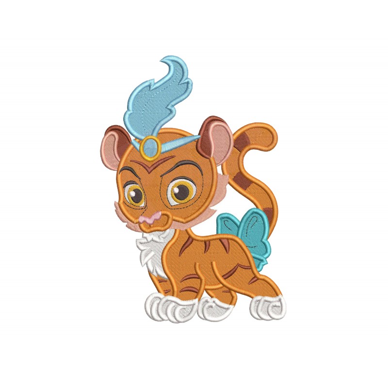 Palace Pets Sultan the Tiger Embroidery Design