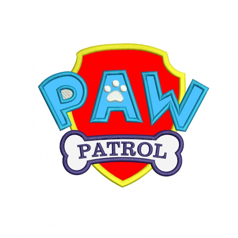 Paw Patrol Logo Applique Design