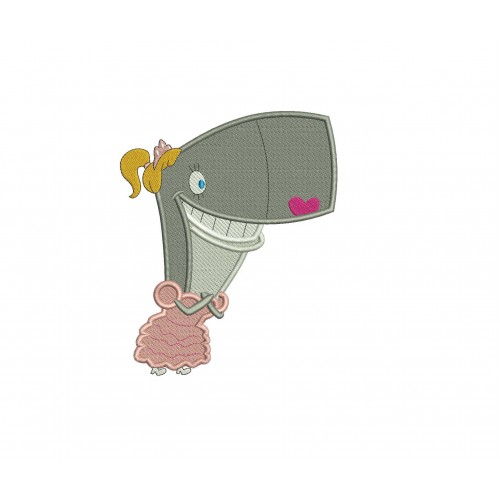 Pearl Krabs SpongeBob Squarepants Fill Stitch Embroidery Design
