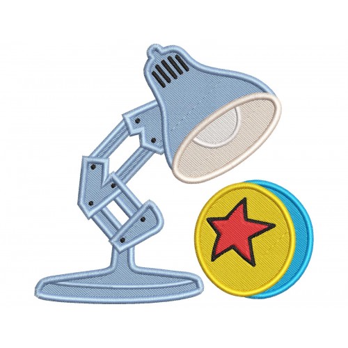 Pixar Lamp Disney Embroidery Design Embr