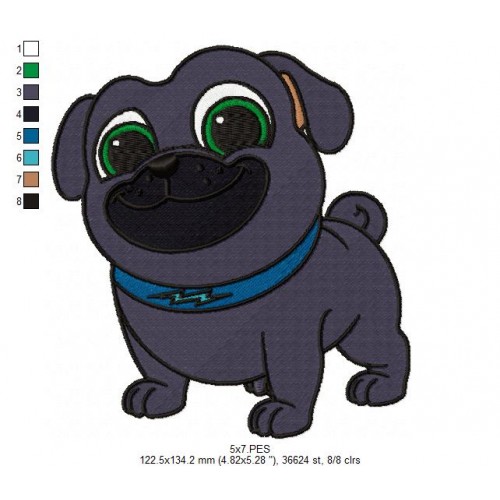 Puppy Dog Pals Embroidery Design