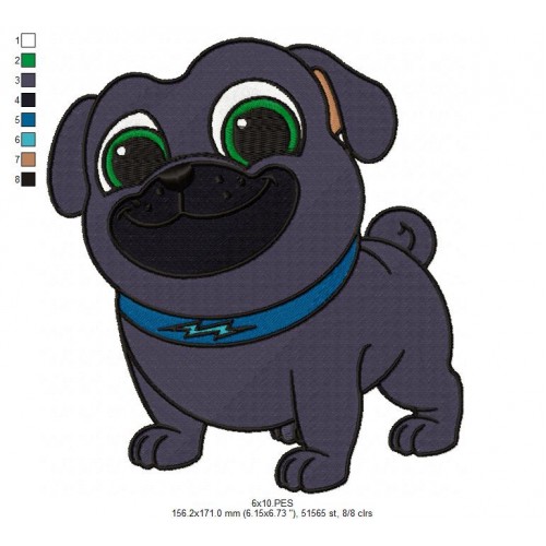 Puppy Dog Pals Embroidery Design