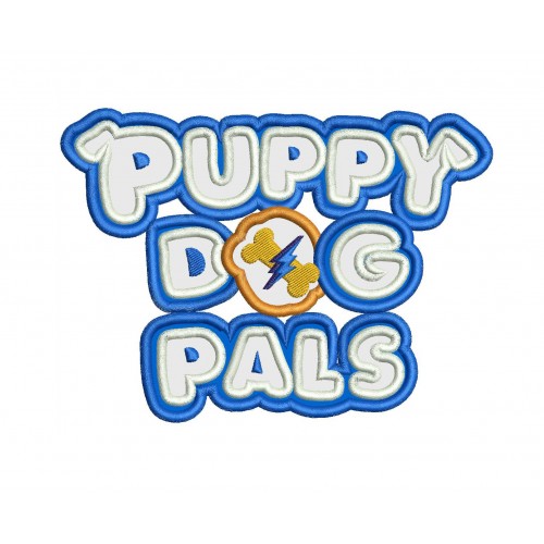 Puppy Dog Pals Logo Applique Design