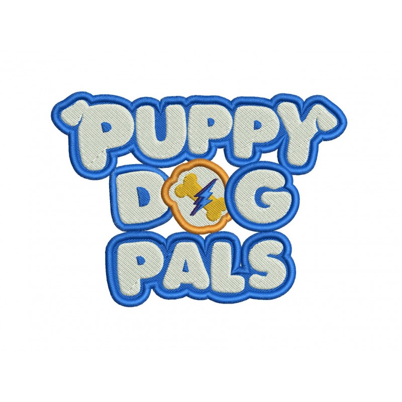 Puppy Dog Pals Logo Embroidery Design