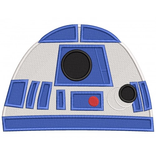 R2 D2 Star Wars Embroidery Design Embr