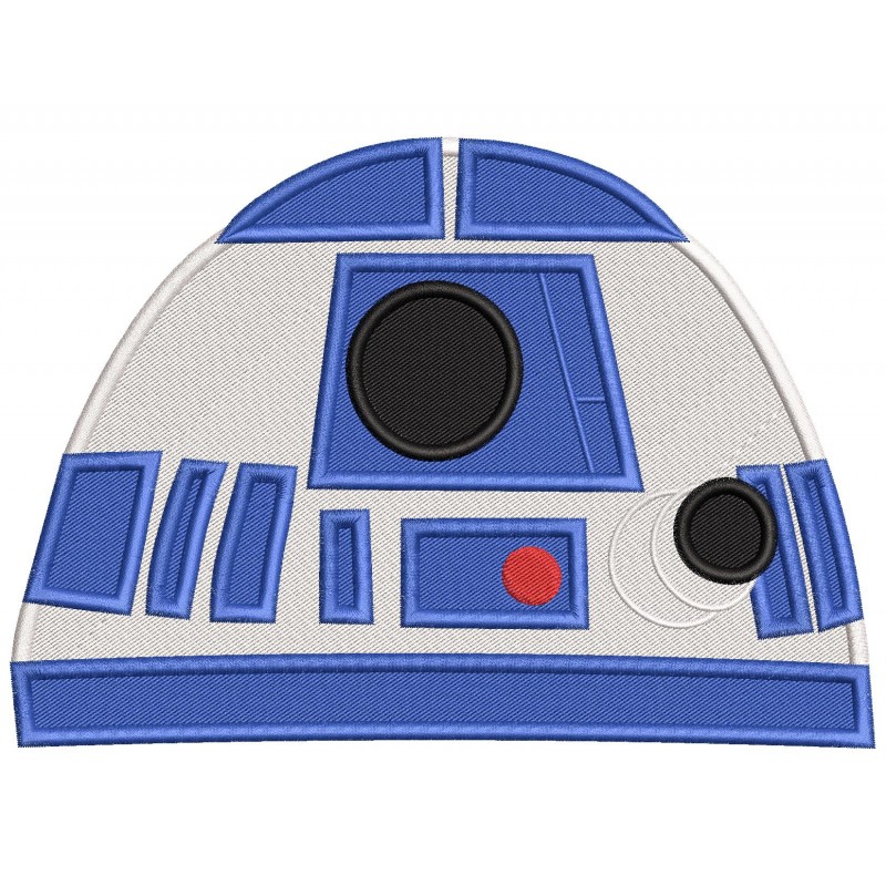 R2 D2 Star Wars Embroidery Design Embr
