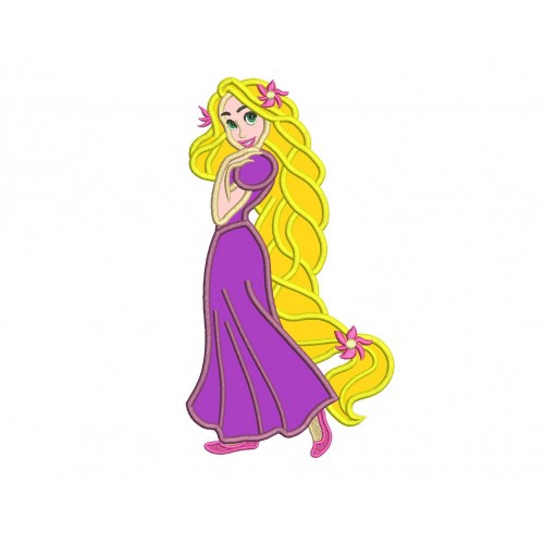 Rapunzel Disney Princess Applique Design