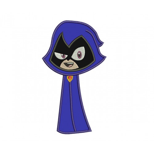 Raven Teen Titans Go Applique Design