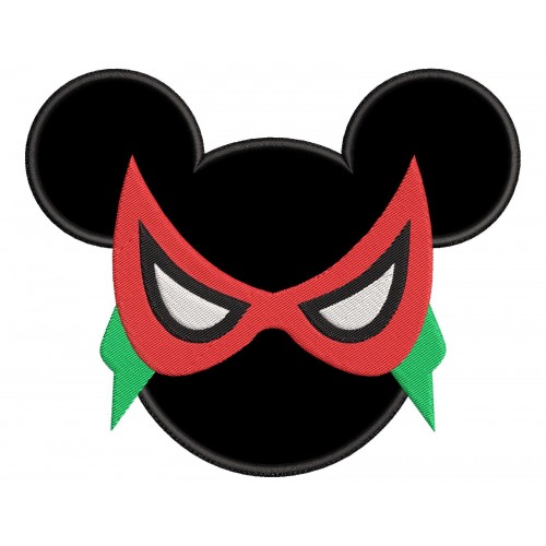 Robin Mickey Ears Applique Design Embr Robin Mickey Ears Applique Design Embr