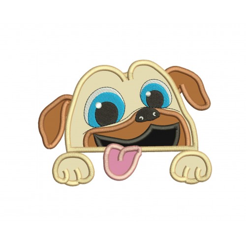 Rolly Puppy Dog Pals Peeker Applique Design