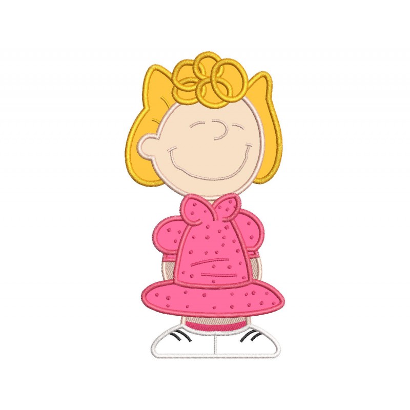Sally Brown Peanuts Applique Design Embr