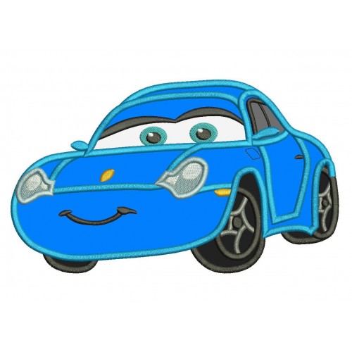 Sally Disney Cars Applique Design