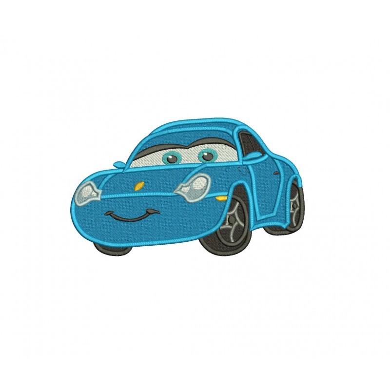 Sally Disney Cars Filled Stitch Embroidery Design