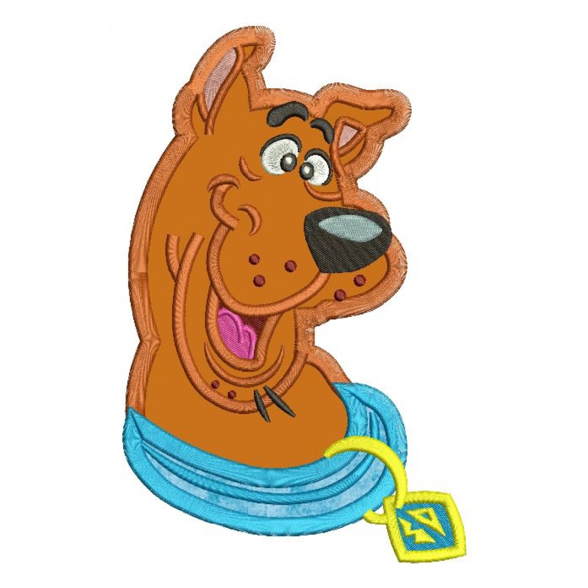 Scooby-Doo Patch Iron-On Dog Applique Embroidered Patch Cartoon