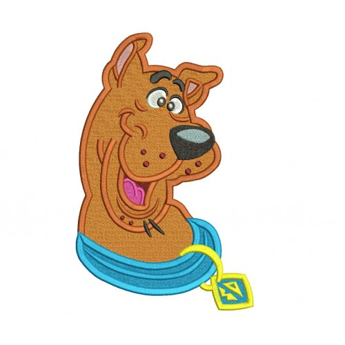 Scooby Doo Embroidery Design Filled Stitch
