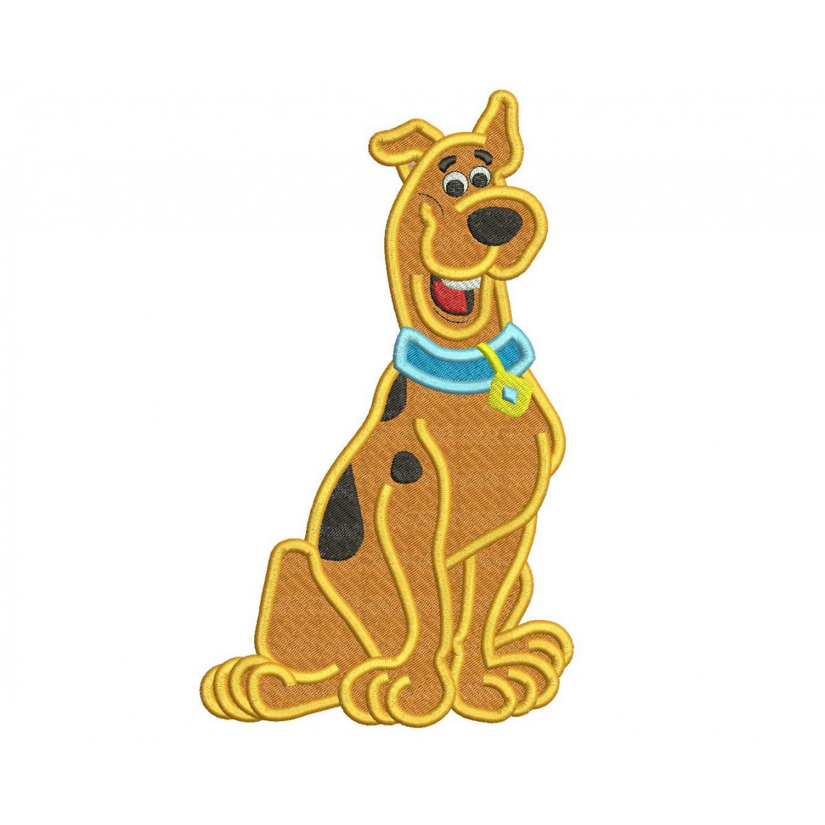 Scooby Doo Machine Embroidery Design Filled