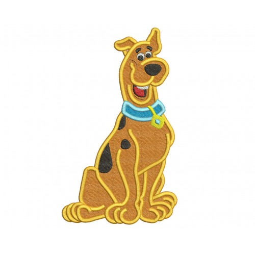 Scooby Doo Machine Embroidery Design Filled