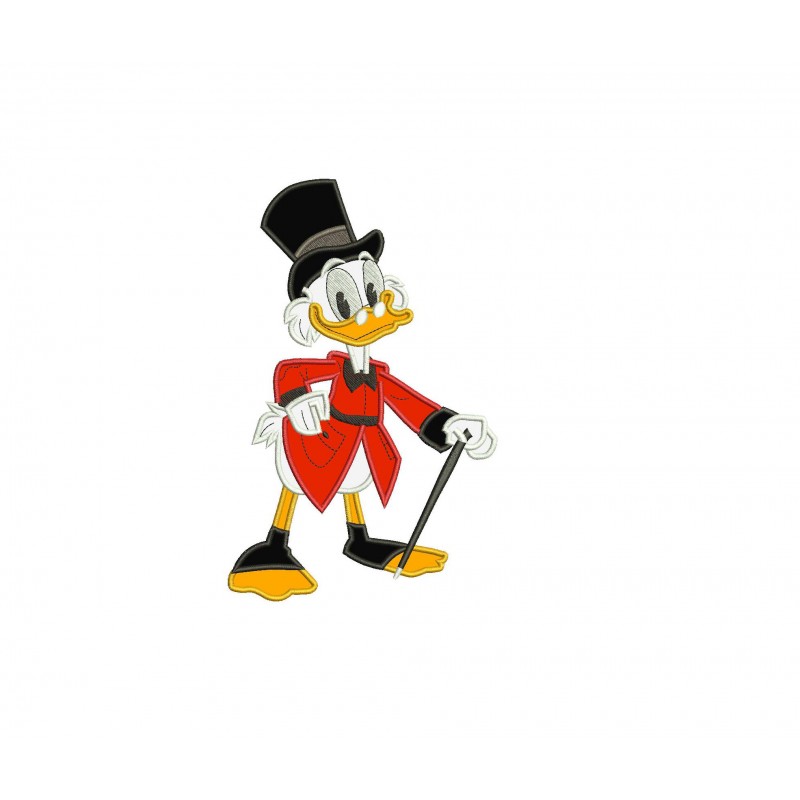 Scrooge McDuck Applique Design