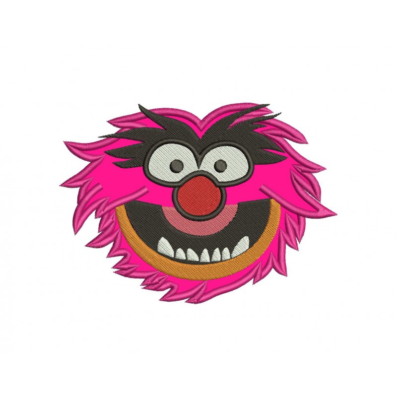 Sesame Street Animal Face Applique Design
