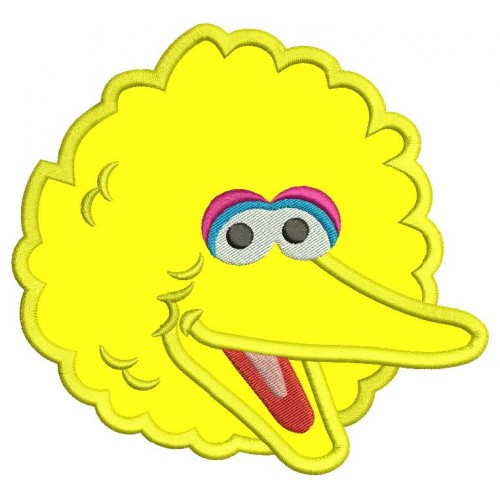 Sesame Street Big Bird Applique Design