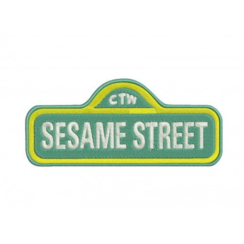 Sesame Street Logo Embroidery Design