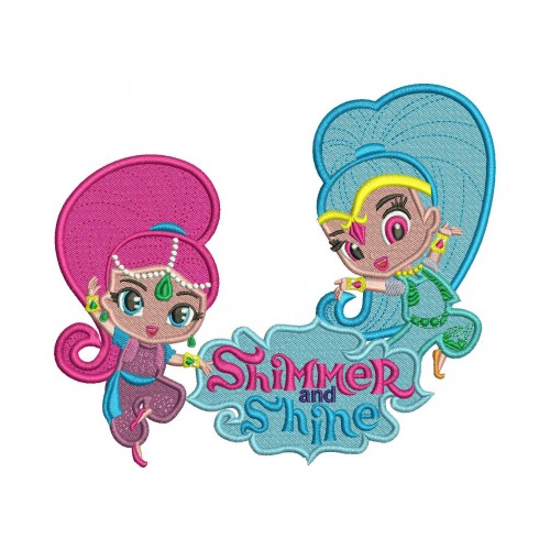 Shimmer and Shine Stitch Embroidery Design