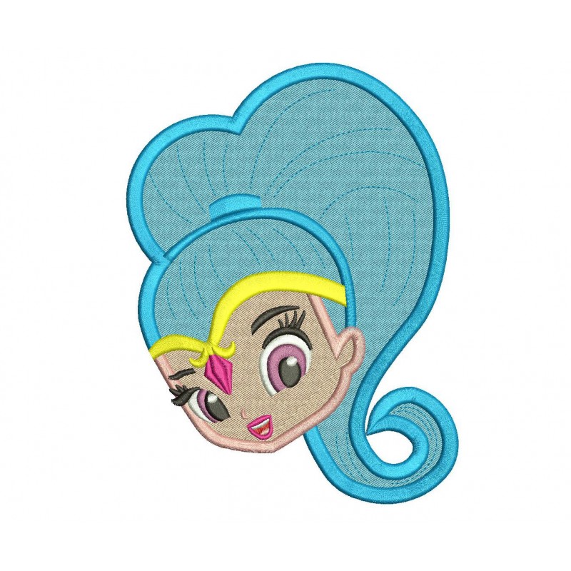 Shine Head Filled Embroidery Design