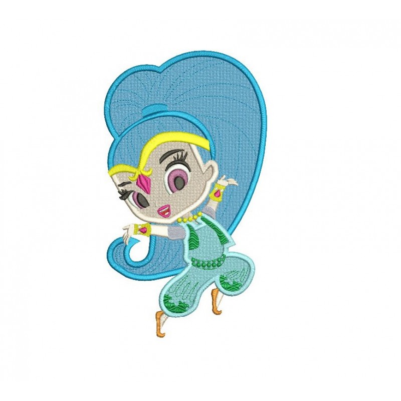 Shine from Shimmer and Shine Embroidery Design