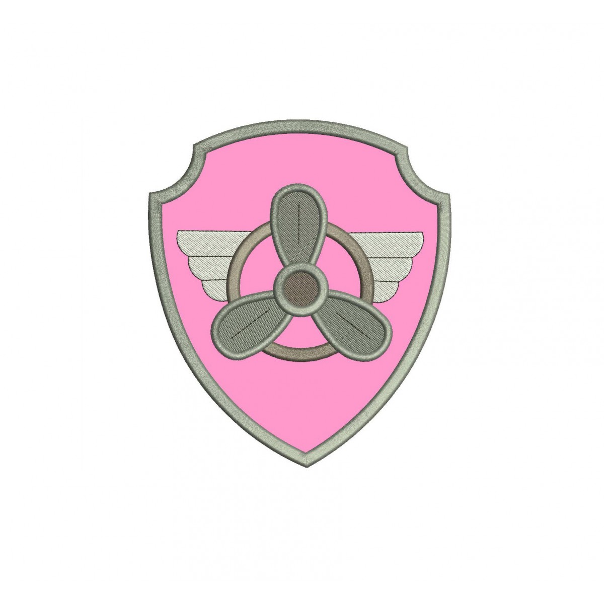 Skye Badge Skye Logo Paw Patrol Applique Design
