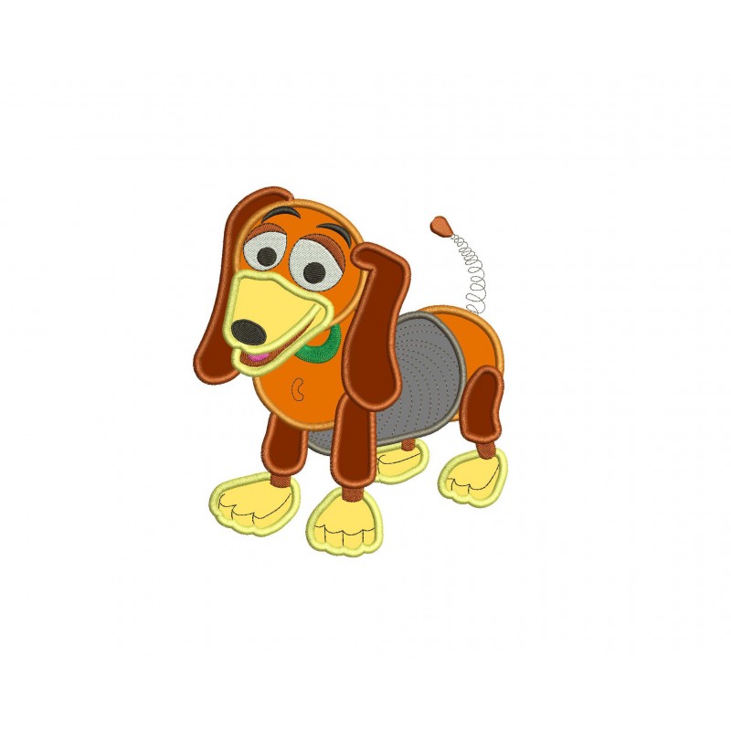 Slinky Dog Toy Story Embroidery Applique Design