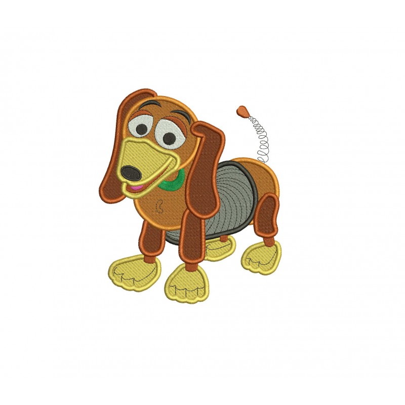 Slinky Dog Toy Story Filled Embroidery Design